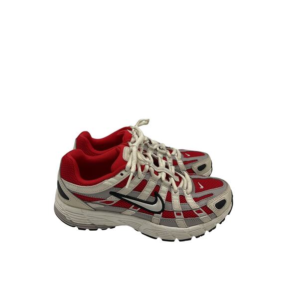 Nike 'P-6000' Red Textile Sneaker Size 5.5 - Picture 2 of 6